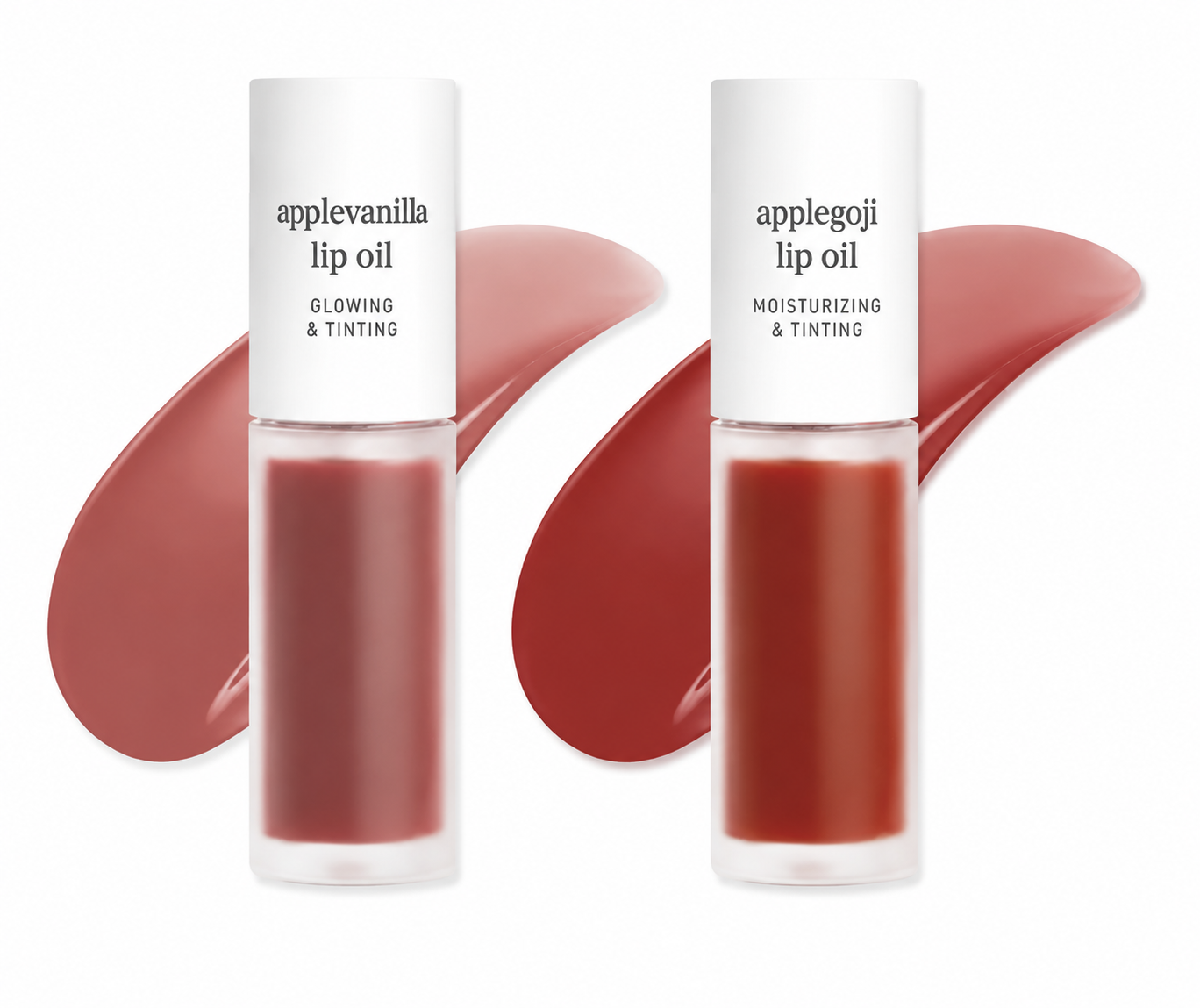 Nooni Korean Apple Lip Oil + Lip Stain | Glossy Lip Stain, Tinting & Long Lasting, Moisturizing Lip Care (13 options) Hydrate Lipgloss Lipstick Makeup Glossy Hydrating Moisturizer Plump Transfer-proof