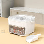 50-Cube Ice Cube Tray with Easy Press Lid Double Layer Ice Maker Mold