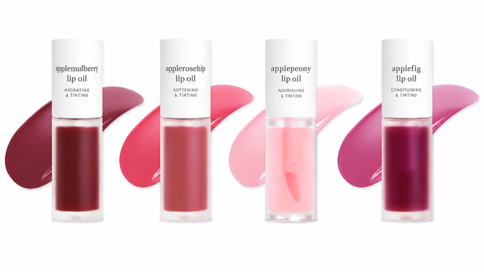 Nooni Korean Apple Lip Oil + Lip Stain | Glossy Lip Stain, Tinting & Long Lasting, Moisturizing Lip Care (13 options) Hydrate Lipgloss Lipstick Makeup Glossy Hydrating Moisturizer Plump Transfer-proof