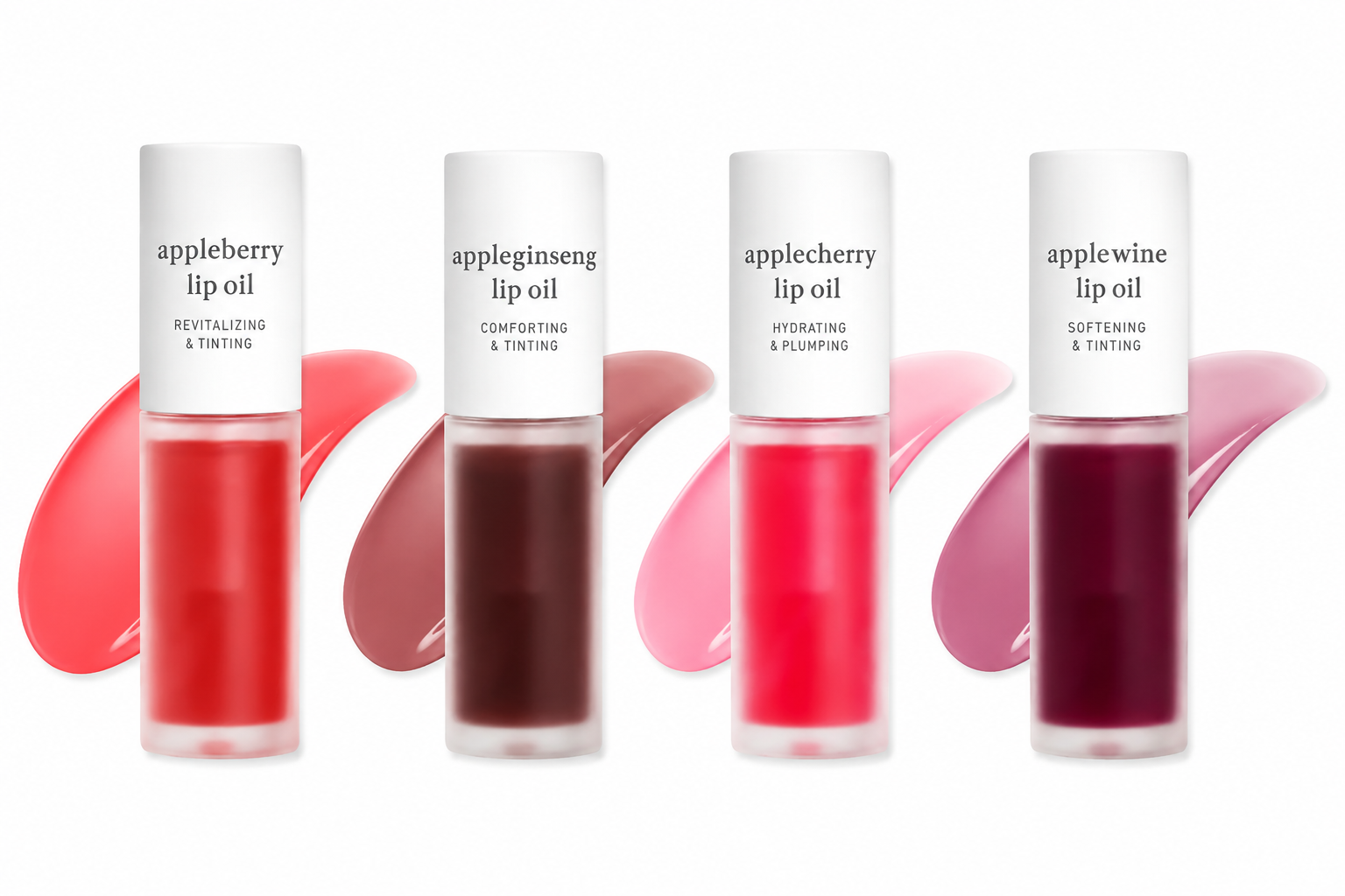 Nooni Korean Apple Lip Oil + Lip Stain | Glossy Lip Stain, Tinting & Long Lasting, Moisturizing Lip Care (13 options) Hydrate Lipgloss Lipstick Makeup Glossy Hydrating Moisturizer Plump Transfer-proof