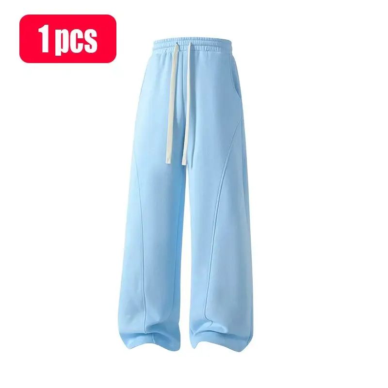Men's Fleece-Lined Sweatpants—Warm, Loose-Fitting, and Comfortable