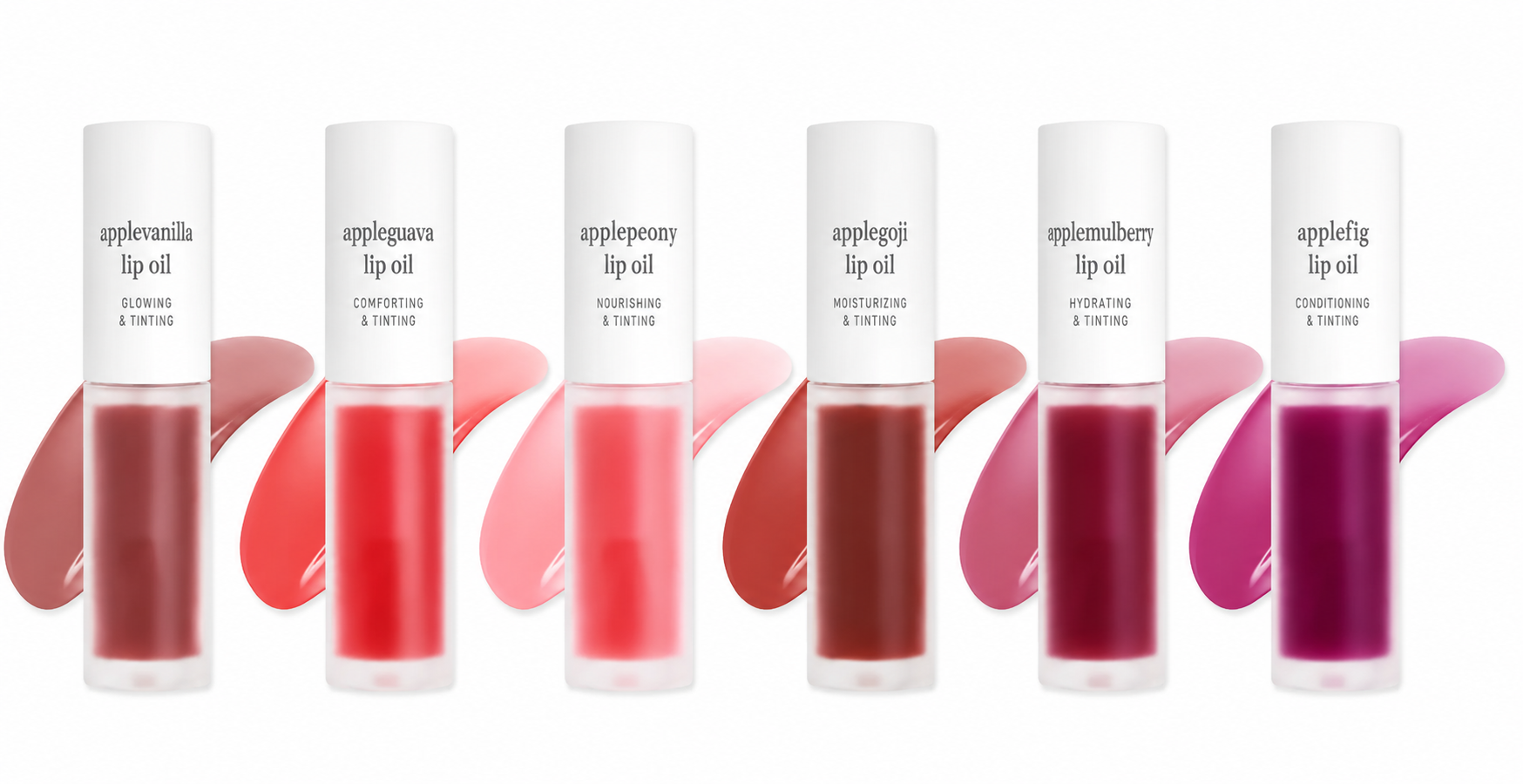 Nooni Korean Apple Lip Oil + Lip Stain | Glossy Lip Stain, Tinting & Long Lasting, Moisturizing Lip Care (13 options) Hydrate Lipgloss Lipstick Makeup Glossy Hydrating Moisturizer Plump Transfer-proof