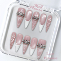 NailPhoria Golden Halo Press-On Nails – Handmade, Reusable & Salon-Quality