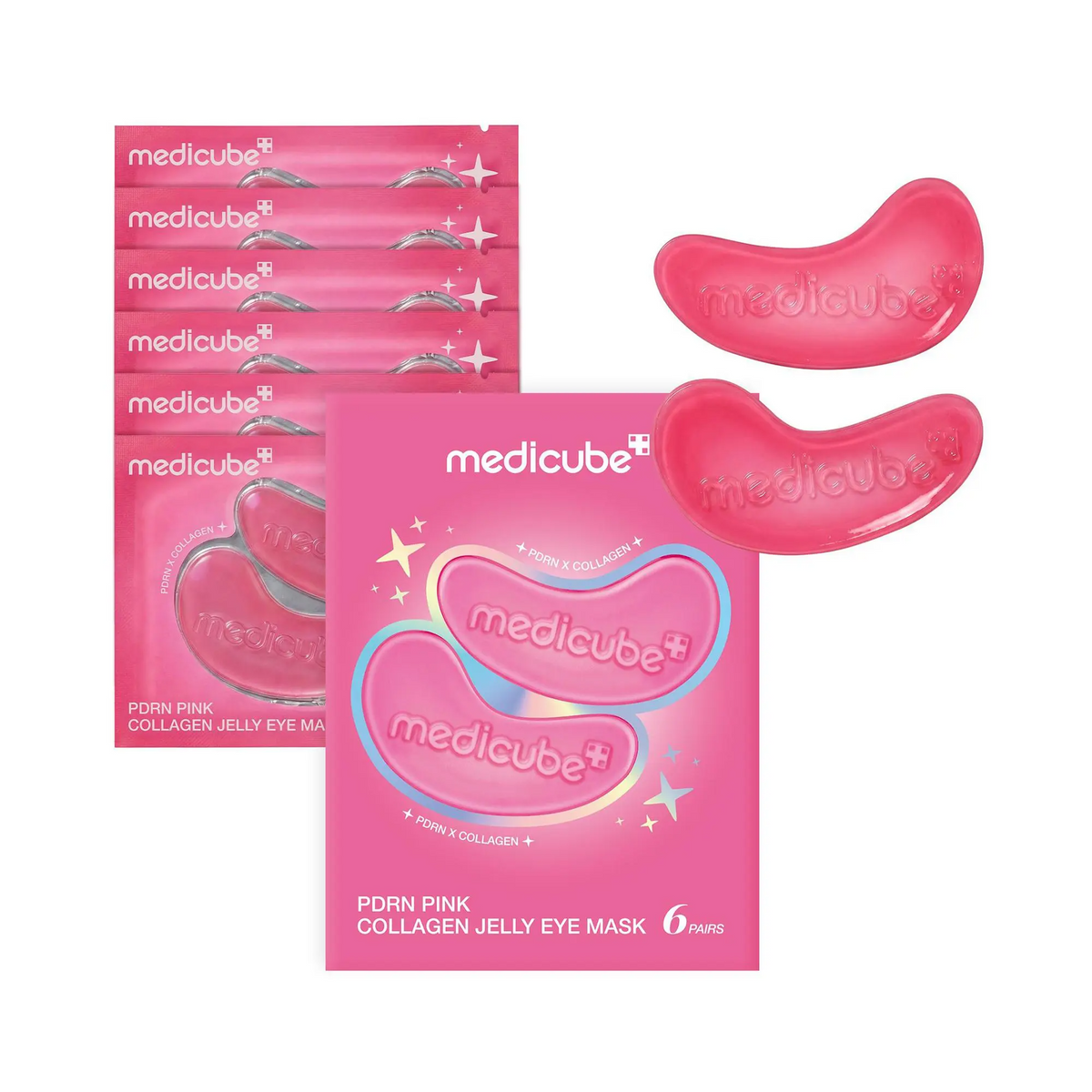 PDRN Pink Collagen Jelly Eye Mask – Hydrogel Eye Patches with PDRN, Collagen & NAD+