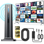 Indoor Digital TV Antenna – 360° 4K/1080P, Long Range, Easy Install