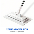Retractable Mop – Hands-Free Clamp, Wet & Dry, Replaceable Pads for Hardwood & Tile