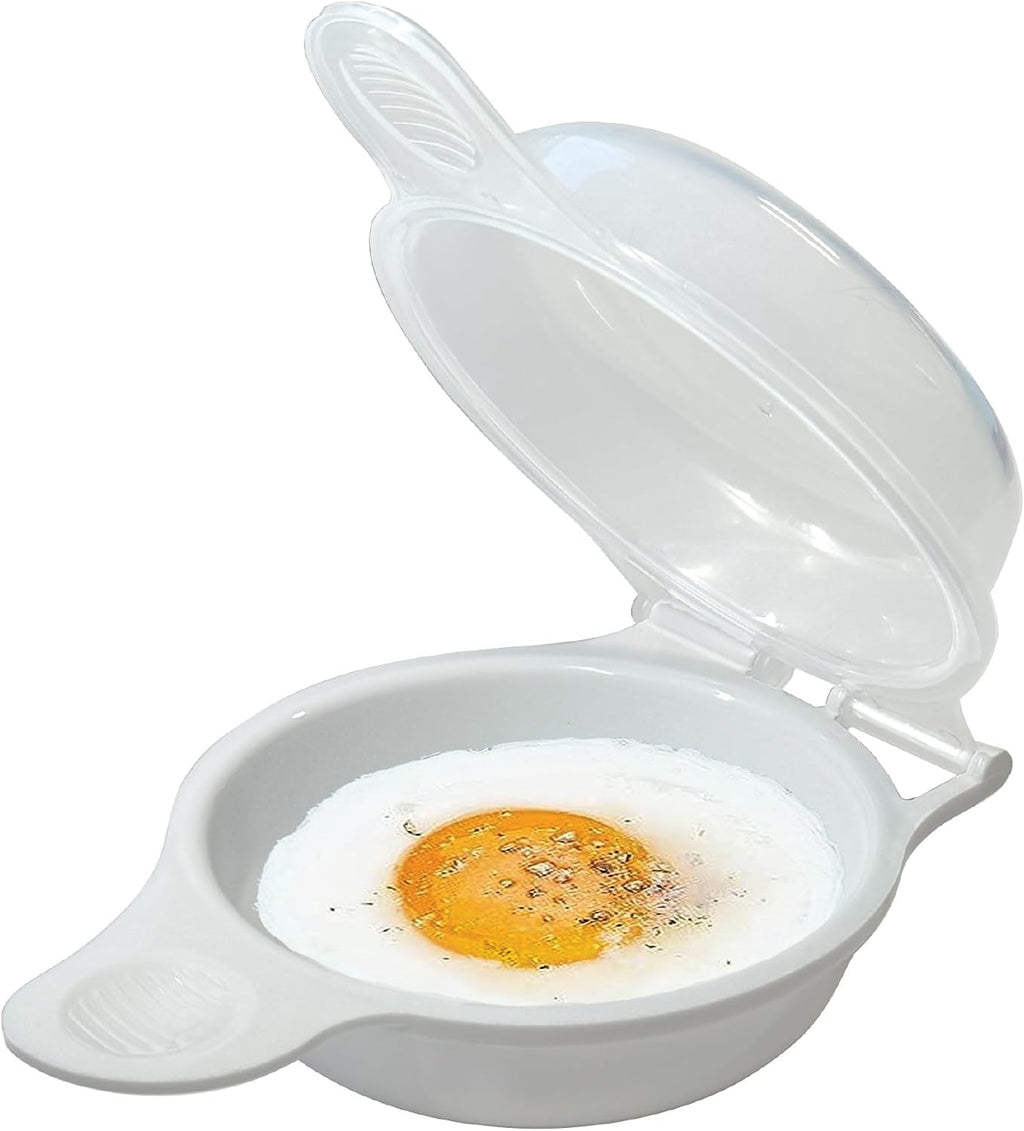 Microwave Egg Cooker/Poacher - Easy Scrambled Omelet Maker & Breakfast Cookware