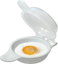 Microwave Egg Cooker/Poacher - Easy Scrambled Omelet Maker & Breakfast Cookware