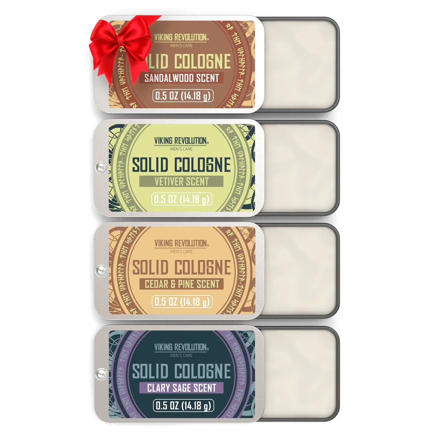 Solid Cologne for Men – Travel Size Sampler Set | Alcohol-Free Balm | Multiple Scents