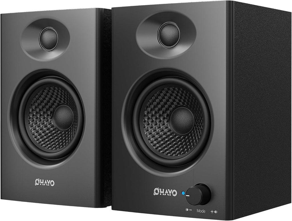 60W Computer Speakers for Music and Gaming, Active Bluetooth 5.3, Stereo 2.0 Speakers for Desktop PC