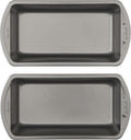 Nonstick Loaf Pan 8 x 4-Inch Heavy-Duty Steel Bakeware with Easy-Clean Non-Stick Coating, Oven & Dishwasher Safe Pan for Meatloaf Breads Lasagnas Casseroles & More