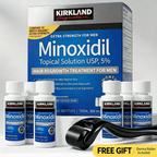 Hair & Beard Growth Kit with Minoxidil & Derma Roller