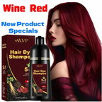 5-in-1 Herbal Color Shampoo – Gray Coverage, Nourishing & Long-Lasting | Ginseng Formula