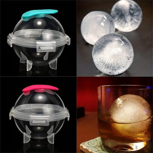 2" Large Round Ice Cube Tray Ball Maker Molds Jumbo ICE BALLS for Drinks