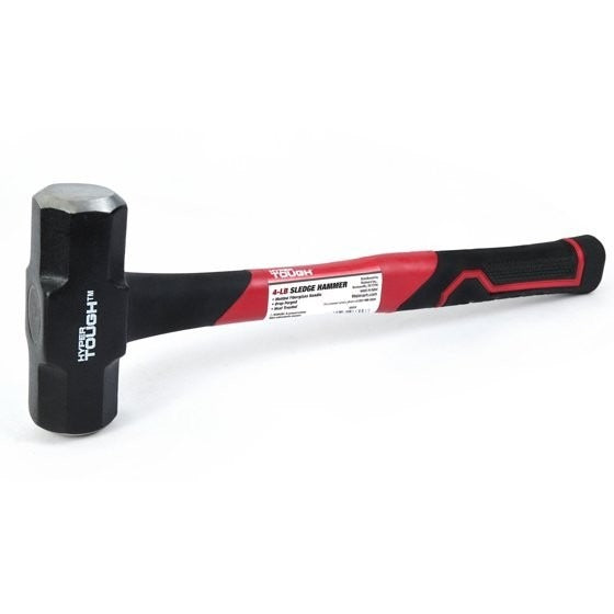 Hyper Tough 4 lb Sledge Hammer Fiberglass Handle