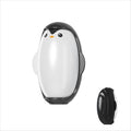 Reusable Penguin Lint Roller, Washable Adhesive Roller for Pet Hair, (Black)