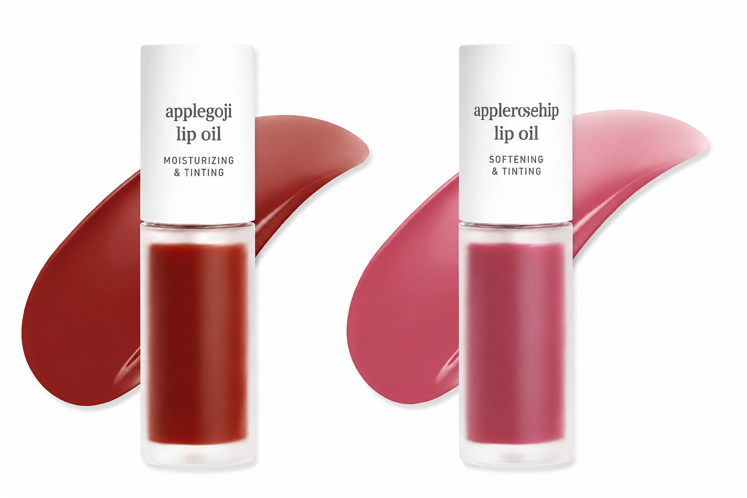 Nooni Korean Apple Lip Oil + Lip Stain | Glossy Lip Stain, Tinting & Long Lasting, Moisturizing Lip Care (13 options) Hydrate Lipgloss Lipstick Makeup Glossy Hydrating Moisturizer Plump Transfer-proof