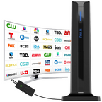 Indoor Digital TV Antenna – 360° 4K/1080P, Long Range, Easy Install