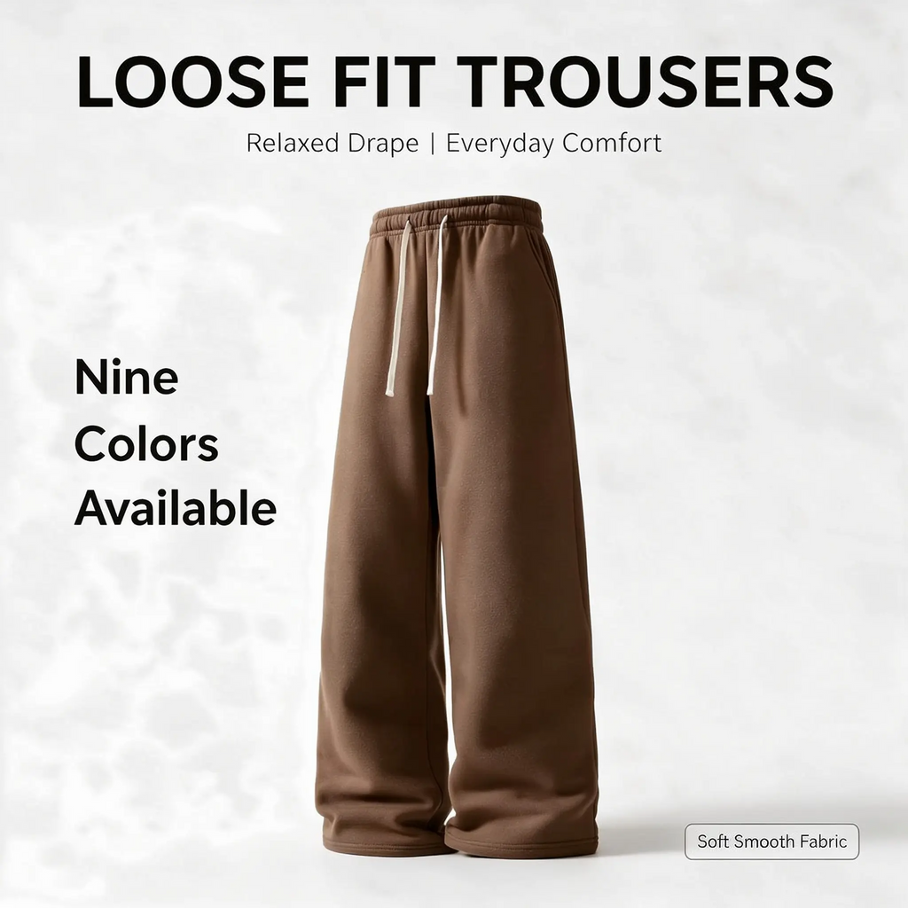 4-Pack Wide-Leg Sweatpants – Ultra-Soft Athletic Pants for Gym, Running & Basketball