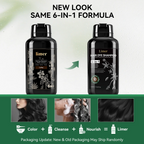 Limer 6-in-1 Instant Hair Dye Shampoo – Ammonia-Free Gray Coverage, 10 Colors