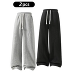 Men's Fleece-Lined Sweatpants—Warm, Loose-Fitting, and Comfortable