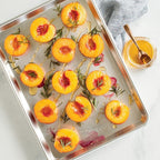Half Sheet - USA Made Aluminum Commercial Quality Sheet Pan for Baking or Roasting, Encapsulated Galvanized Steel Rim Prevents Warping