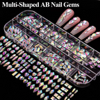 3D Nail Charms Kit – Rhinestones, Pearls & Jewels for Nail Art