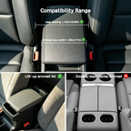 Car Armrest Cushion 5-in-1 – Center Console Cover with Storage, Cup Holder & Phone Slot