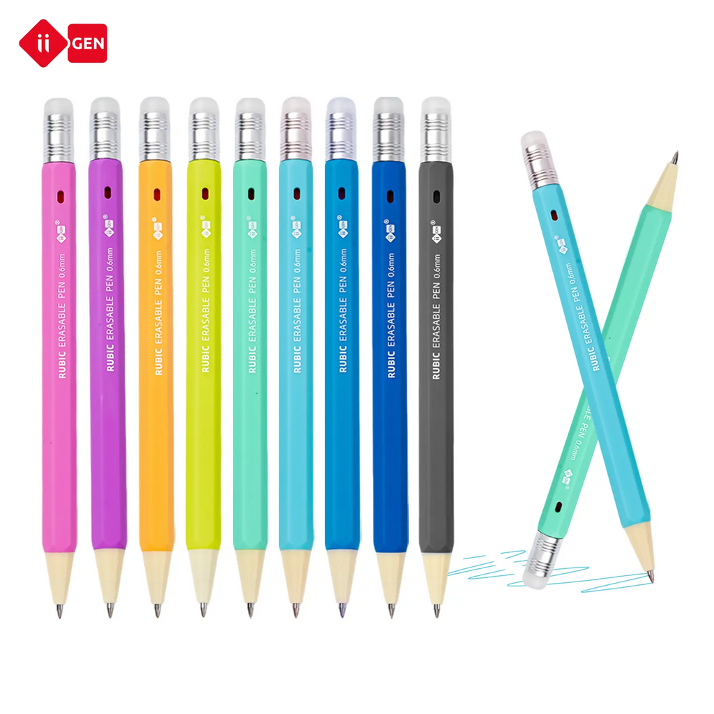 Erasable Gel Pens – 0.6mm, 36 Colors, Hexagonal Grip