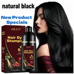 5-in-1 Herbal Color Shampoo – Gray Coverage, Nourishing & Long-Lasting | Ginseng Formula