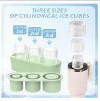 cup accessories silicone ice cube mold tray with lid for 20-40 oz tumbl