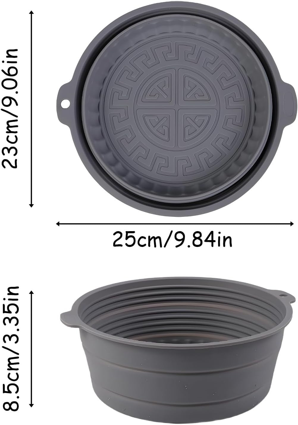 Collapsible Silicone Mixing Bowl Food-Grade Foldable Travel Container Large