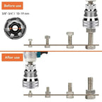 10-19mm Universal Socket Tool Adjustable Multifunction Wrench Sleeve Adapter Kit