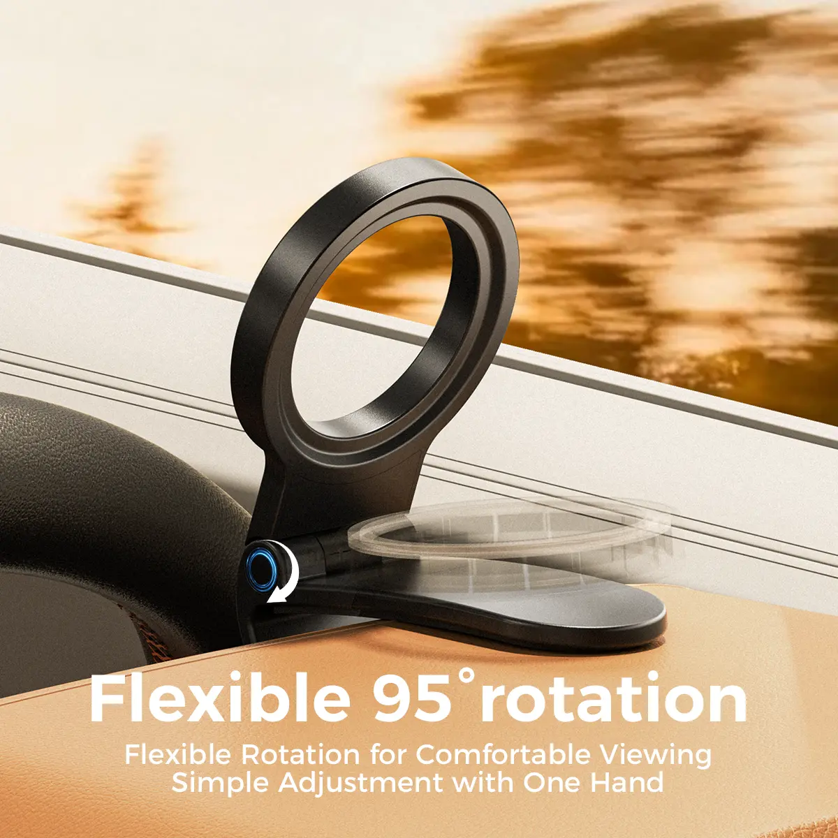 MagSafe Car Phone Mount – 360° Adjustable Magnetic Holder for iPhone 17/16/15/14/13/12