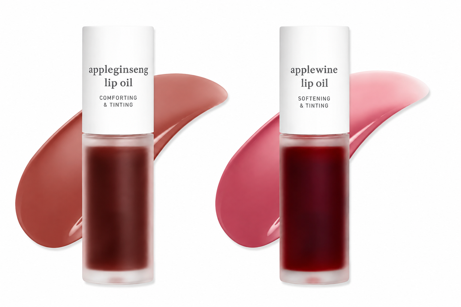 Nooni Korean Apple Lip Oil + Lip Stain | Glossy Lip Stain, Tinting & Long Lasting, Moisturizing Lip Care (13 options) Hydrate Lipgloss Lipstick Makeup Glossy Hydrating Moisturizer Plump Transfer-proof