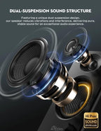 60W Computer Speakers for Music and Gaming, Active Bluetooth 5.3, Stereo 2.0 Speakers for Desktop PC
