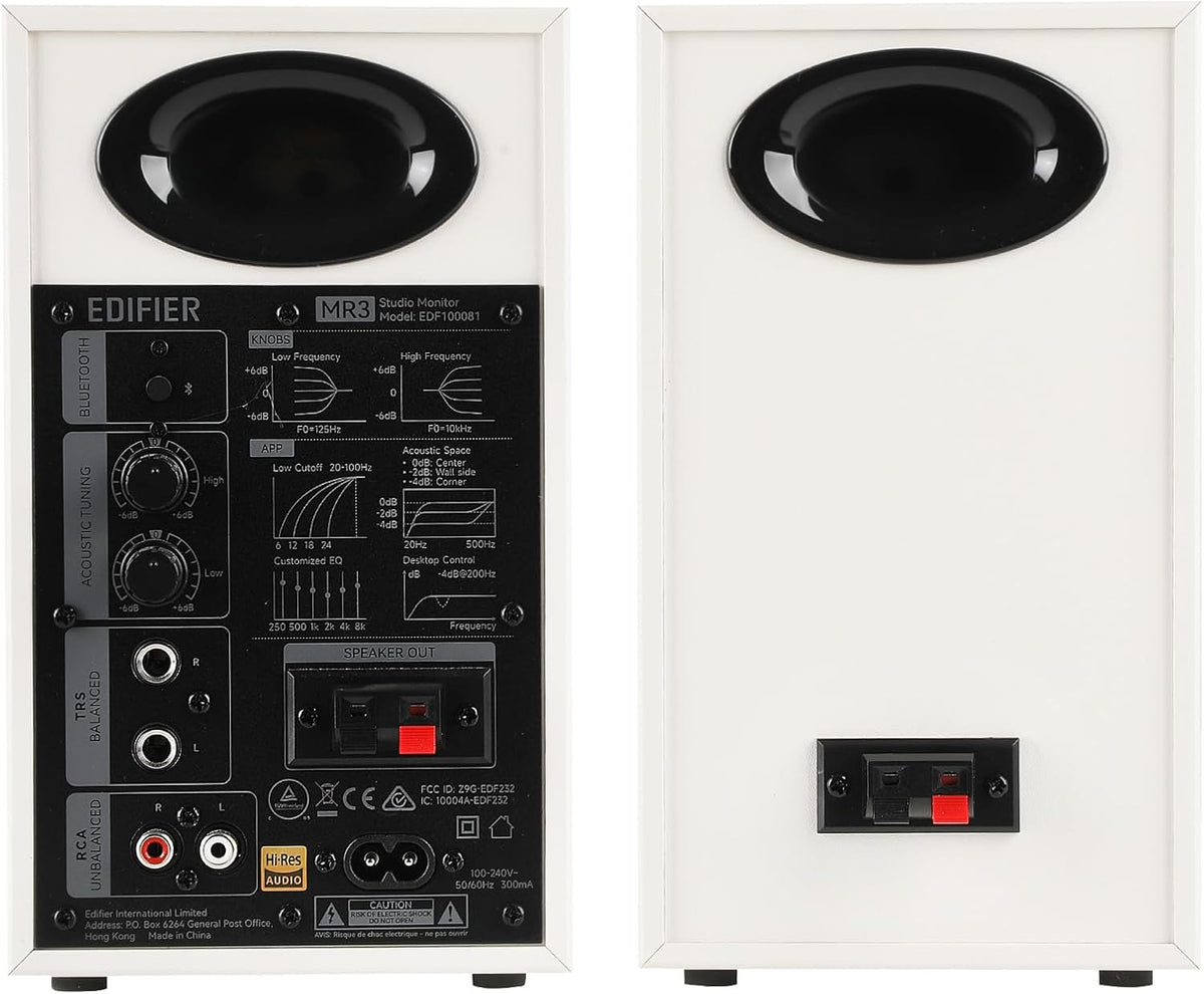 Powered Studio Monitor Speakers, Hi-Res Audio Certified Bluetooth V5.4 Active Bookshelf Loudspeakers