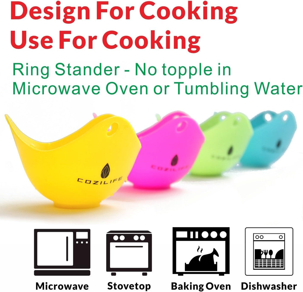 Egg PoacherFor Microwave or Stovetop Egg Cooking, Kraft Box Packing