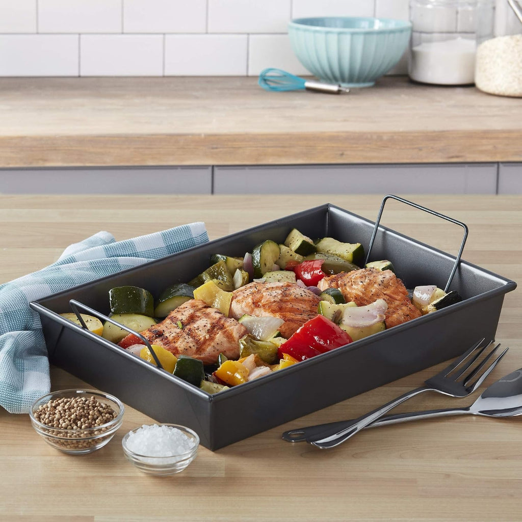 Professional Non-Stick Roast Pan with Non-Stick Rack