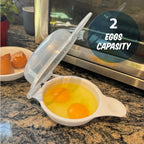 Microwave Egg Cooker/Poacher - Easy Scrambled Omelet Maker & Breakfast Cookware