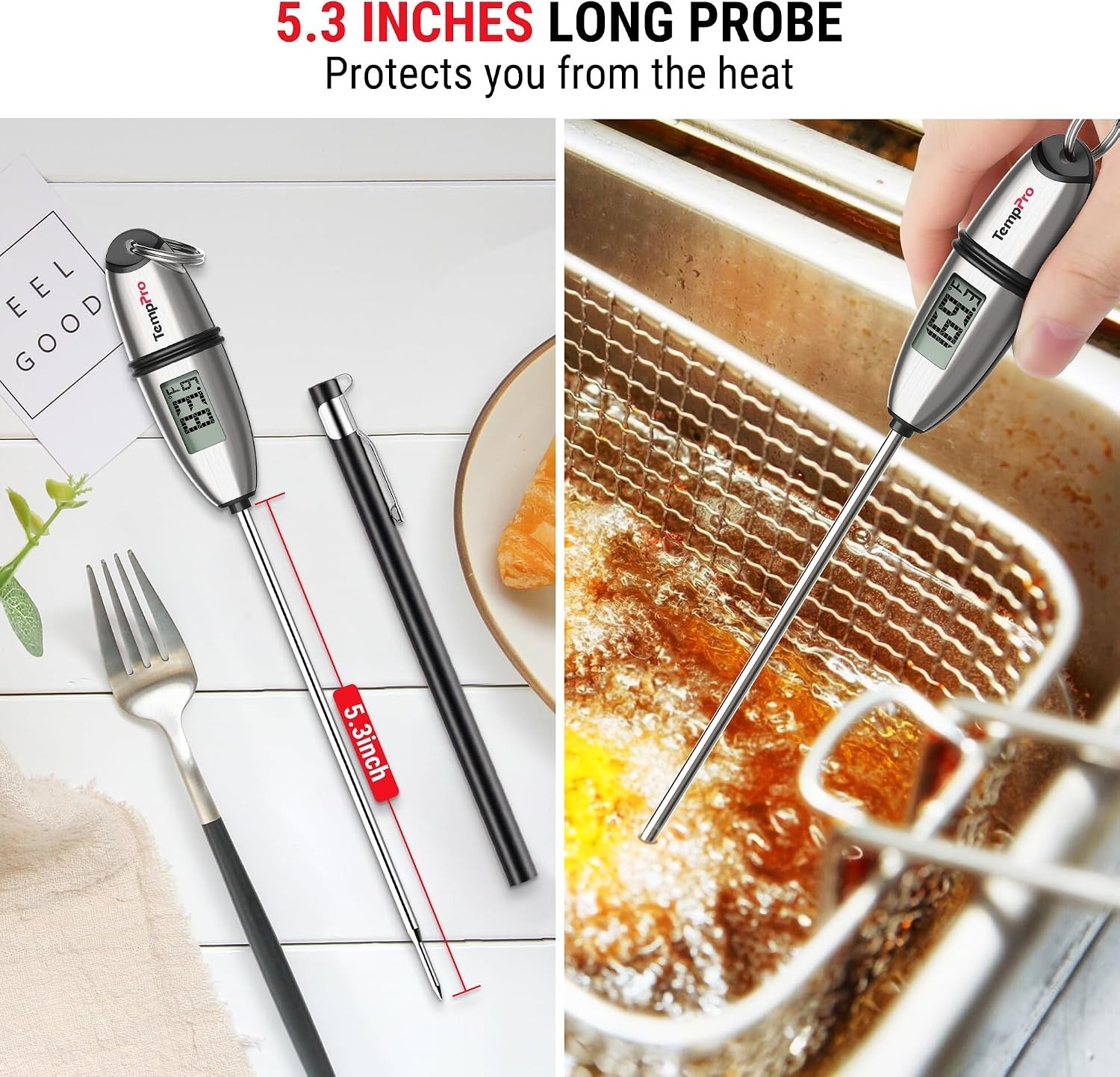Digital Food Thermometer for Cooking Bread Baking Sourdough Liquids
