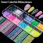 3D Nail Charms Kit – Rhinestones, Pearls & Jewels for Nail Art