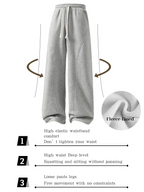 Men's Fleece-Lined Sweatpants—Warm, Loose-Fitting, and Comfortable