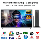 Indoor Digital TV Antenna – 360° 4K/1080P, Long Range, Easy Install