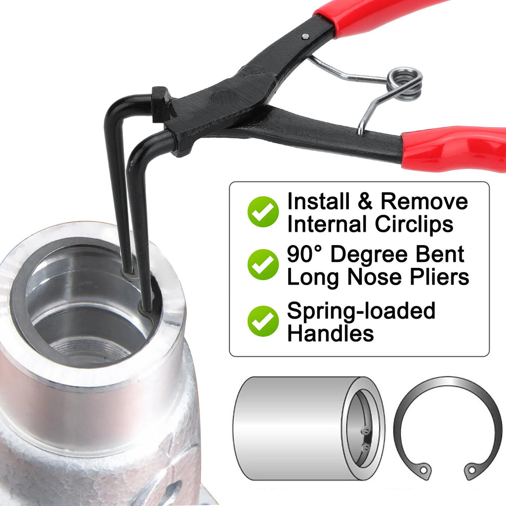 90 Degree Internal Master Cylinder Snap Ring Pliers Heavy Duty Long Nose Pliers
