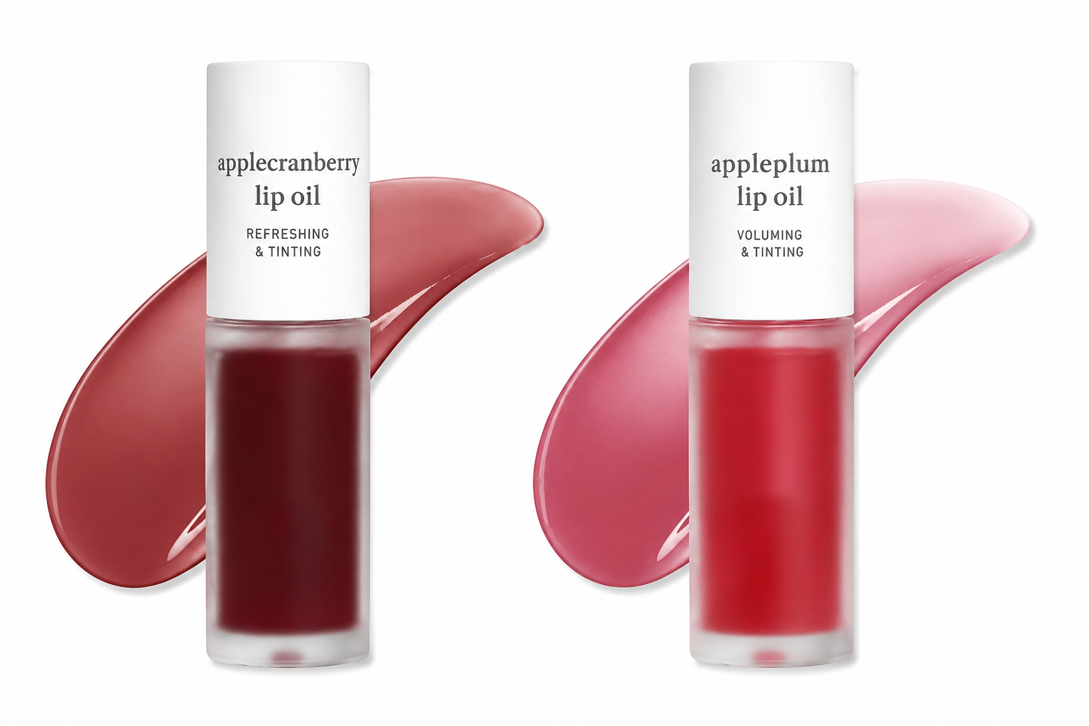 Nooni Korean Apple Lip Oil + Lip Stain | Glossy Lip Stain, Tinting & Long Lasting, Moisturizing Lip Care (13 options) Hydrate Lipgloss Lipstick Makeup Glossy Hydrating Moisturizer Plump Transfer-proof