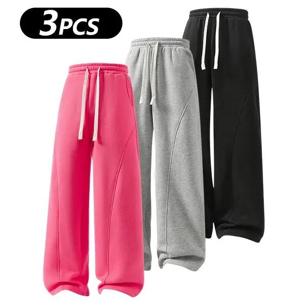 Men's Fleece-Lined Sweatpants—Warm, Loose-Fitting, and Comfortable