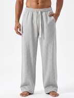 Men's Fleece-Lined Sweatpants—Warm, Loose-Fitting, and Comfortable