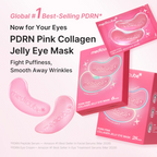 PDRN Pink Collagen Jelly Eye Mask – Hydrogel Eye Patches with PDRN, Collagen & NAD+