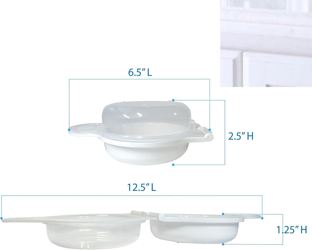 Microwave Egg Cooker/Poacher - Easy Scrambled Omelet Maker & Breakfast Cookware